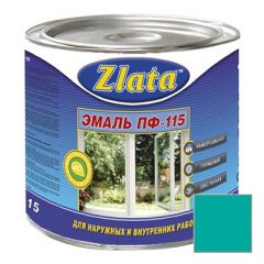 Эмаль Zlata (Злата) ПФ-115 бирюзовая 1,9 кг