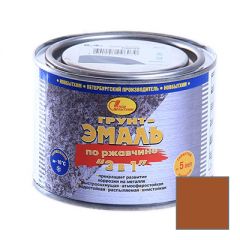 Грунт-эмаль по ржавчине Новбытхим (Newchem) 3 в 1 Красно-коричневый 0,4 л