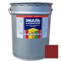Эмаль для бетонных полов Новбытхим износостойкая Темно-красная 20 л