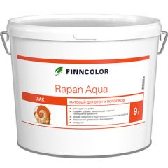 Лак Finncolor Rapan Aqua антисептирующий водоразбавляемый для стен и потолков матовый 9 л