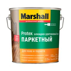 Лак Marshall алкидно-уретановый Protex паркетный матовый 2,5 л