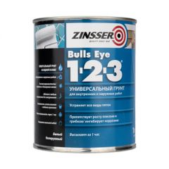 Грунтовка Zinsser универсальная Bulls Eye 1-2-3 пятноустраняющая 1 л