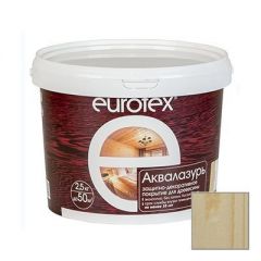 Защитно-декоративное покрытие Eurotex Аквалазурь бесцветный 2,5 кг