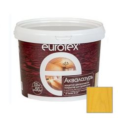 Защитно-декоративное покрытие Eurotex Аквалазурь сосна 2,5 кг