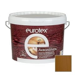 Защитно-декоративное покрытие Eurotex Аквалазурь дуб 9 кг