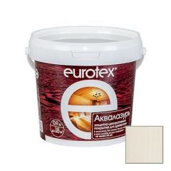 Защитно-декоративное покрытие Eurotex Аквалазурь белый 0,9 кг