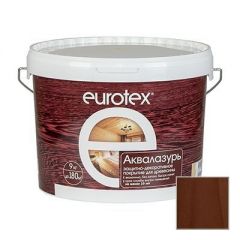 Защитно-декоративное покрытие Eurotex Аквалазурь палисандр 9 кг