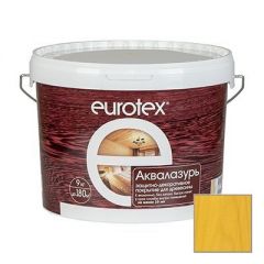 Защитно-декоративное покрытие Eurotex Аквалазурь сосна 9 кг