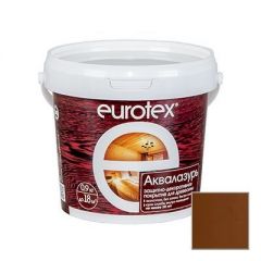 Защитно-декоративное покрытие Eurotex Аквалазурь канадский орех 0,9 кг