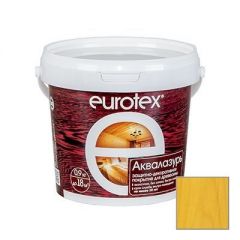 Защитно-декоративное покрытие Eurotex Аквалазурь сосна 0,9 кг