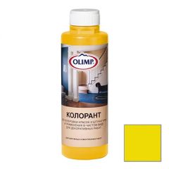 Колеровочная паста Olimp Колорант Желтый № 140 (10825) 0,5 л