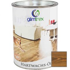 Масло с твердым воском цветное Glimtrex Hartwachs-Ol коричневое 2,5 л