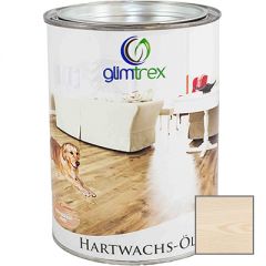 Масло с твердым воском цветное Glimtrex Hartwachs-Ol белое 1 л