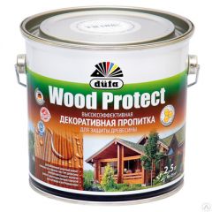 Пропитка декоративная Dufa Wood Protect для защиты древесины Махагон 2,5 л
