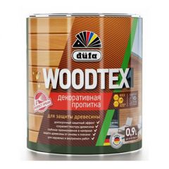 Пропитка декоративная Dufa Woodtex (Вудтекс) для защиты древесины Белый 0,9 л