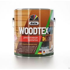Пропитка декоративная Dufa Woodtex (Вудтекс) для защиты древесины Белый 3 л