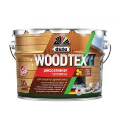 Пропитка декоративная Dufa Woodtex (Вудтекс) для защиты древесины Белый 10 л