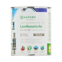 Краска укрывная GNature 461 Landhausfarbe белая 0,75 л