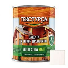 Деревозащитное средство на водной основе Текстурол Wood Aqua Matt Белый 0,8 л