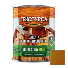 Деревозащитное средство на водной основе Текстурол Wood Aqua Matt Тик 0,8 л