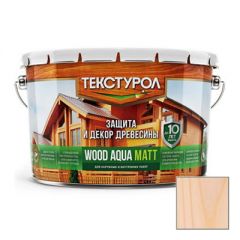 Деревозащитное средство на водной основе Текстурол Wood Aqua Matt Бесцветный 10 л