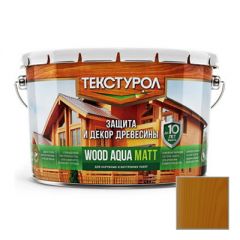 Деревозащитное средство на водной основе Текстурол Wood Aqua Matt Тик 10 л