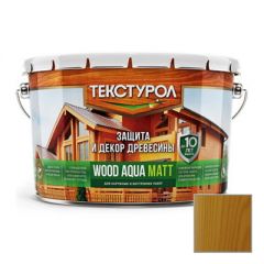 Деревозащитное средство на водной основе Текстурол Wood Aqua Matt Дуб 10 л