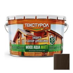 Деревозащитное средство на водной основе Текстурол Wood Aqua Matt Орех 10 л