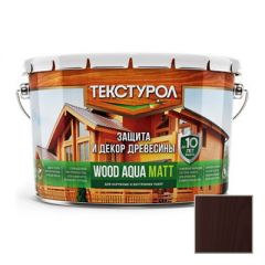 Деревозащитное средство на водной основе Текстурол Wood Aqua Matt Махагон 10 л
