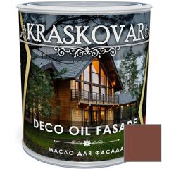 Масло для фасада Kraskovar Deco Oil Fasade Гранатовый (1900001236) 0,75 л