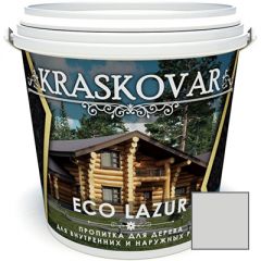 Пропитка для дерева Kraskovar Eco Lazur Белый (1900001180) 0,9 л