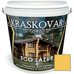 Пропитка для дерева Kraskovar Eco Lazur Лимонно-желтый (1900001185) 0,9 л