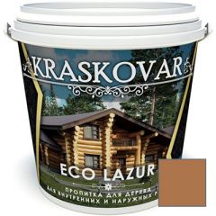 Пропитка для дерева Kraskovar Eco Lazur Красное дерево (1900001186) 0,9 л