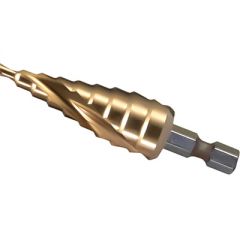 Сверла по металлу Makita ступенчатые со спиральным желобом HSS-TIN 4-20 х 75/53 мм (D-40185)