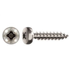 Саморез по металлу DIN 7981, 7982 с полусферической гол. PZ острый белый цинк 3,5х45 мм (кг)
