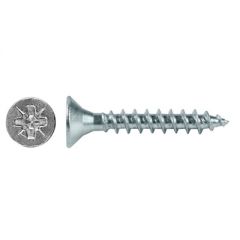 Саморез универсальный с потайной головкой PZ белый цинк 6х90 мм (кг)