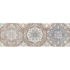 Вставка Cersanit (Церсанит) Majolica 20х60 см Разноцветное MA2S451