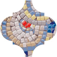 Декор Kerama Marazzi Арабески 6,5х6,5 см OP/A169/65000