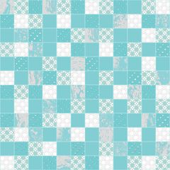 Мозаика Altacera Rainfall Mosaic Aquamarine 305х305х8 мм DW7MSC16