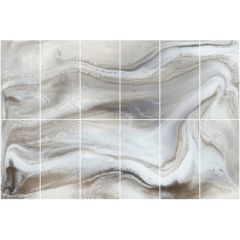 Декор Romario Ceramics INK-CLOUD Бежевый, Серый 150х75 см компл