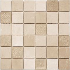 Мозаика LeeDo - Art Stone Art Santa Anna матовая 30х30х0,8 см (чип 48х48х8 мм) (Art Santa Anna MAT 48x48x8)