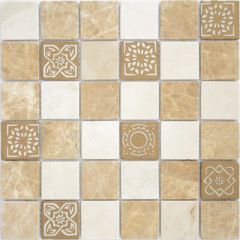 Мозаика LeeDo - Art Stone Art Pietra Mix 1 матовая 30х30х0,8 см (чип 48х48х8 мм) (Art Pietra Mix 1 MAT 48x48x8)