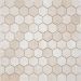 Мозаика LeeDo - Pietrine Hexagonal Crema Marfil матовая 29,5x30,5х0,6 см (чип 18х30х6 мм) (Crema Marfil MAT hex 18x30x6)