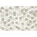 Мозаика LeeDo - Pietrine Hexagonal Pietra Mix 3 матовая 29,5x30,5х0,6 см (чип 18х30х6 мм) (Pietra Mix 3 MAT hex 18x30x6)