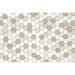Мозаика LeeDo (Лидо Керамика) - Pietrine Hexagonal Pietra Mix 3 матовая 29,5x30,5х0,6 см (чип 1,8х3х0,6 см) (Pietra Mix 3 MAT hex 18x30x6)