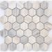 Мозаика LeeDo - Pietrine Hexagonal Nuvola rosato полированная 29,2x29,8х0,7 см (чип 23х40х7 мм) (Nuvola rosato POL hex 23x40x7)