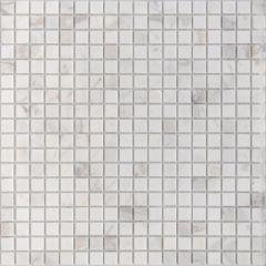 Мозаика LeeDo Caramelle - Pietrine Dolomiti Bianco полированная 30,5x30,5х0,4 см (чип 15x15x4 мм) (Dolomiti bianco POL 15x15x4)