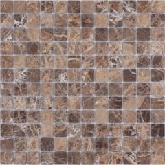 Мозаика LeeDo - Pietrine Emperador Dark матовая 29,8x29,8x0,4 см (чип 23x23x4 мм) (Emperador Dark MAT 23x23x4)