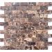 Мозаика LeeDo Caramelle - Pietrine Emperador Dark полированная 29,8x29,8x0,4 см (чип 23x48x4 мм) (Emperador Dark POL 23x48x4)