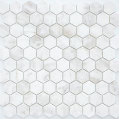 Мозаика LeeDo - Pietrine Dolomiti bianco полированная 30,5x30,5x0,7 см (чип 48x48x7 мм) (Dolomiti bianco POL 48x48x7)